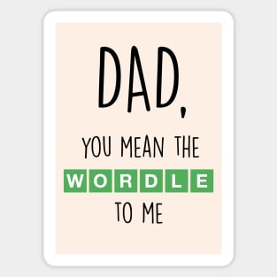 WORDLE DAD Sticker